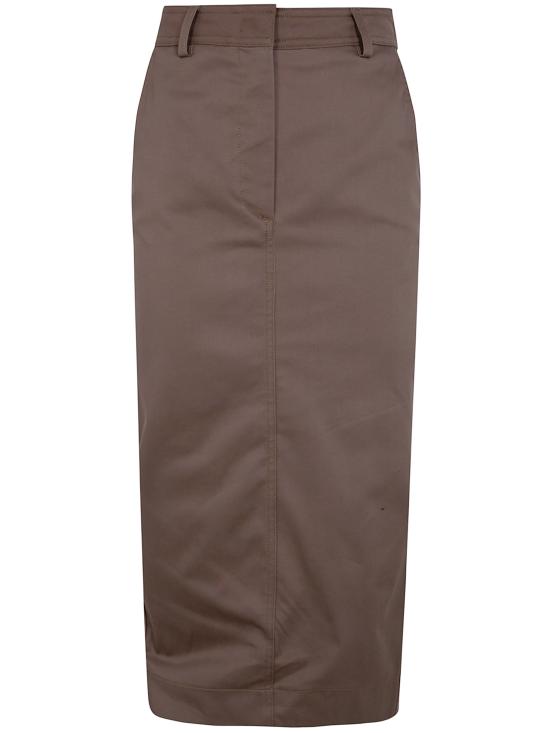 26SS 더 레이티스트 미디 스커트 TLW09008T0176ABTP T0031 COGNAC - THE LATEST