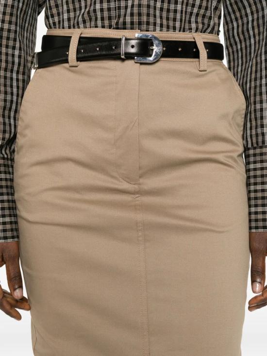 26SS 더 레이티스트 미디 스커트 TLW09008T0176ABTP T0031 COGNAC - THE LATEST