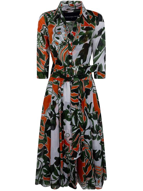 26SS 사만다 성 미디 원피스 AESTER DRESS WHITE ORANGE