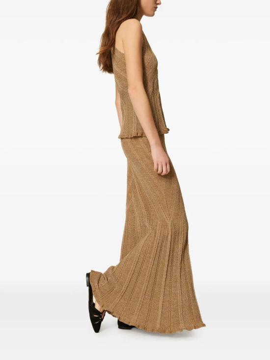 26SS 트윈셋 롱 스커트 261TT3211 12454 GOLDEN GREEN LUREX - TWINSET