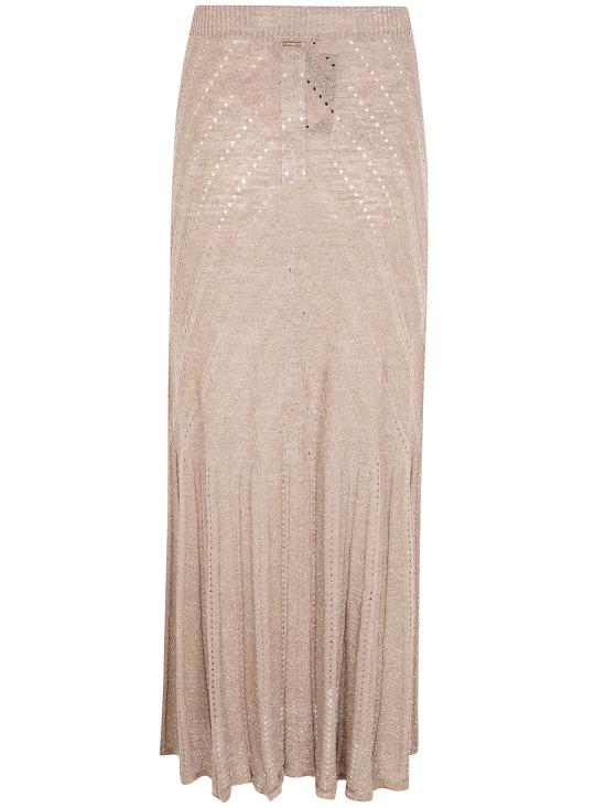 26SS 트윈셋 롱 스커트 261TT3211 12454 GOLDEN GREEN LUREX - TWINSET