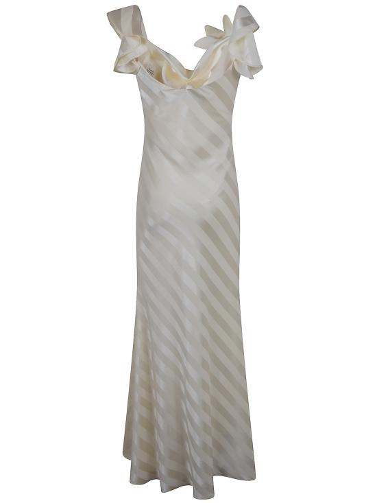 26SS 셀프 포트레이트 롱 원피스 SS26 259XA YELLOW - SELF PORTRAIT