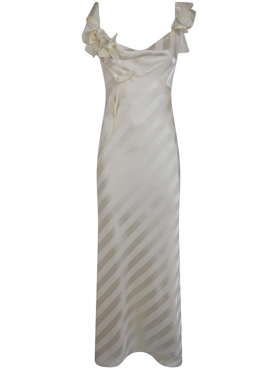 26SS 셀프 포트레이트 롱 원피스 SS26 259XA YELLOW - SELF PORTRAIT