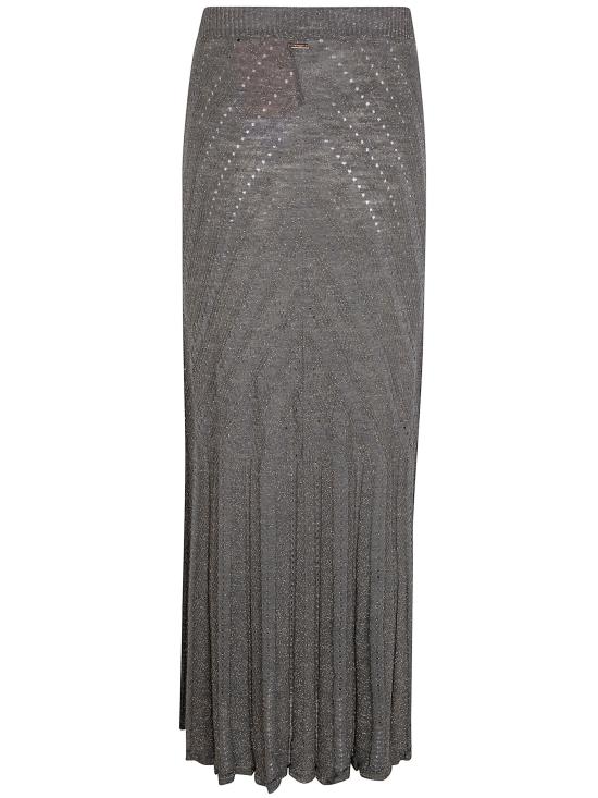 26SS 트윈셋 롱 스커트 261TT3211 13565 LUREX LIGHT ALP GREEN - TWINSET