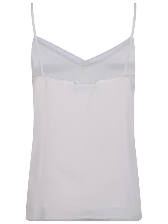26SS 파비아나 필리피 크레프 드 신 란제리 탑 TPD276F281M152 0145 BUTTER - FABIANA FILIPPI