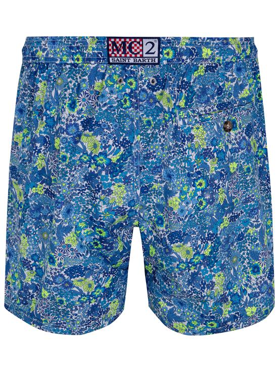 26SS 세인트바쓰 스윔팬츠 LIG0003 02078L 098 1794 BLUE YELLOW - MC2 SAINT BARTH