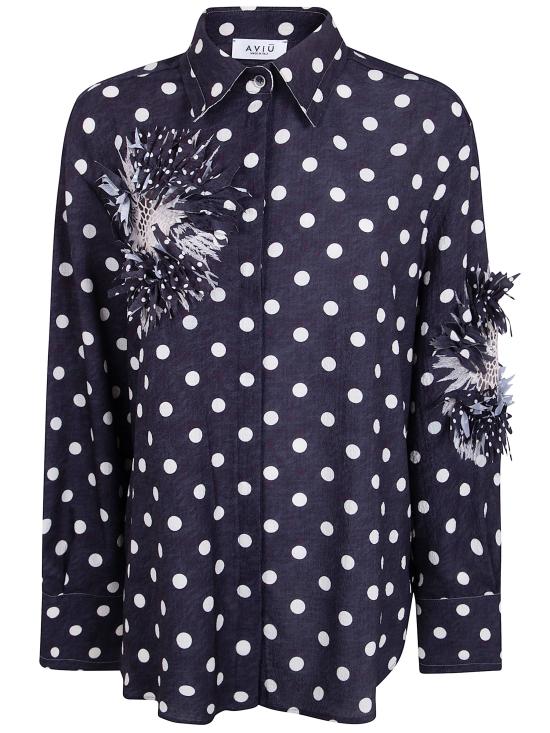 26SS 아비우 블라우스 1D3609 PZ391 BLACK ECRU