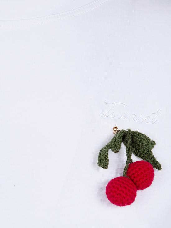 26SS 트윈셋 반팔 티셔츠 261TT2271 00001 OPTICAL WHITE - TWINSET