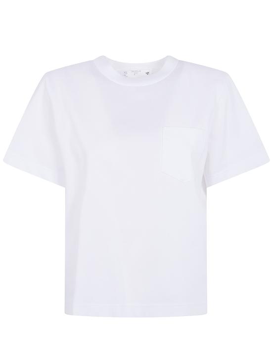 26SS 사카이 반팔 티셔츠 26 08544 101 WHITE