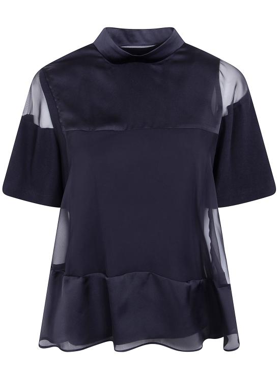 26SS 사카이 반팔 티셔츠 26 08545 001 BLACK