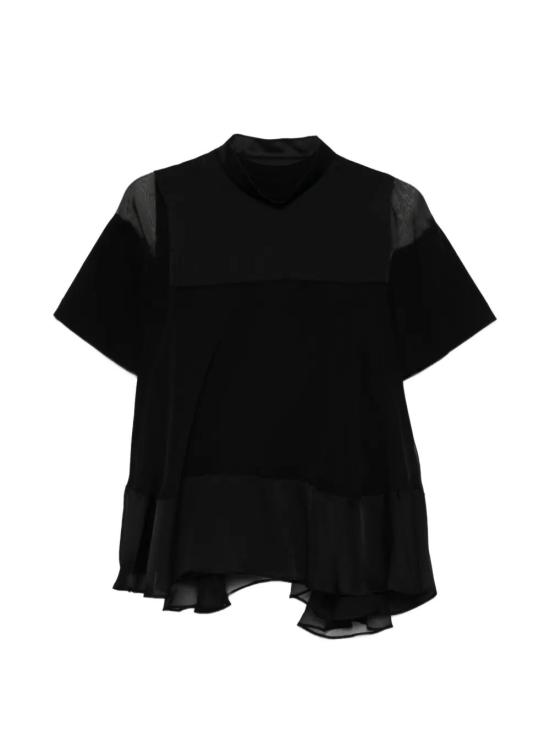 26SS 사카이 반팔 티셔츠 26 08545 001 BLACK - SACAI