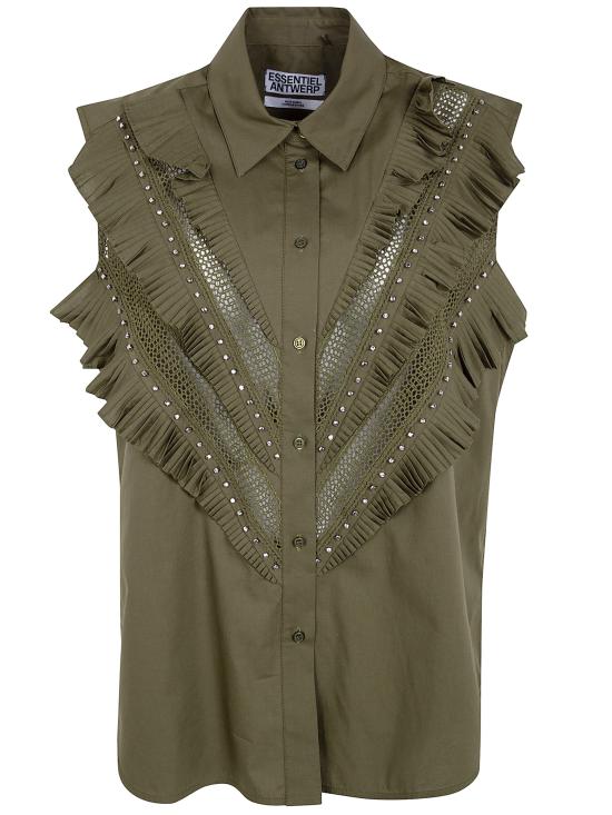 26SS 에쌍씨엘 블라우스 JEANDARLENE OM24 OLIVE MARTINI