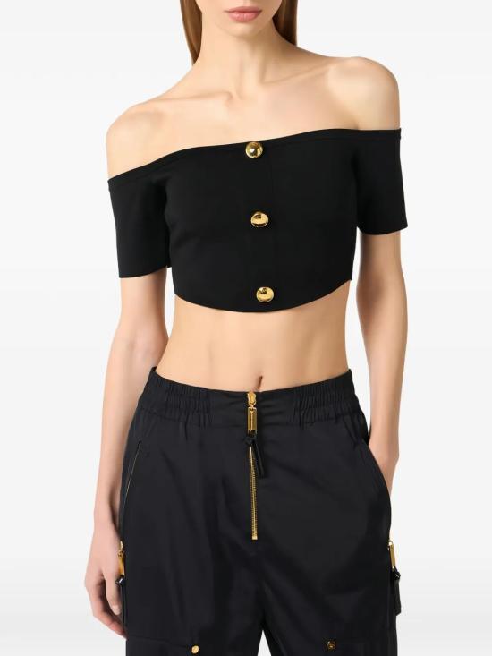 26SS 엘리자베타프랜치 민소매 티셔츠 TK86B62E2 110 BLACK - ELISABETTA FRANCHI