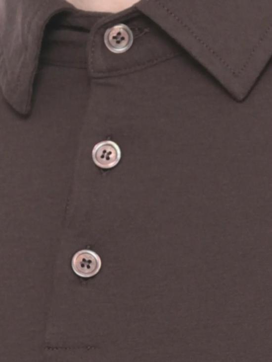 26SS 자노네 폴로 티셔츠 815159 ZG380 Z1495 CHOCOLATE - ZANONE