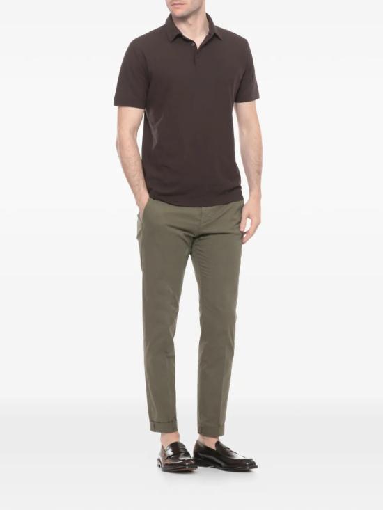 26SS 자노네 폴로 티셔츠 815159 ZG380 Z1495 CHOCOLATE - ZANONE