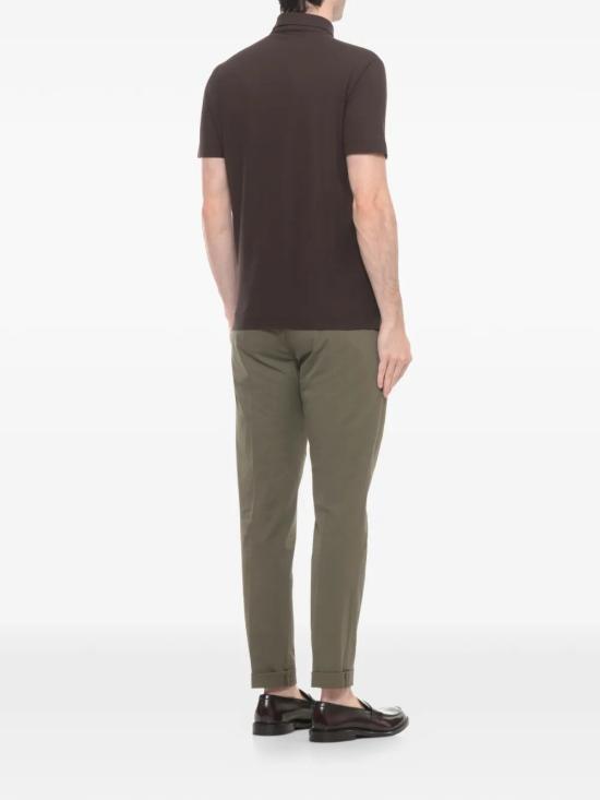 26SS 자노네 폴로 티셔츠 815159 ZG380 Z1495 CHOCOLATE - ZANONE