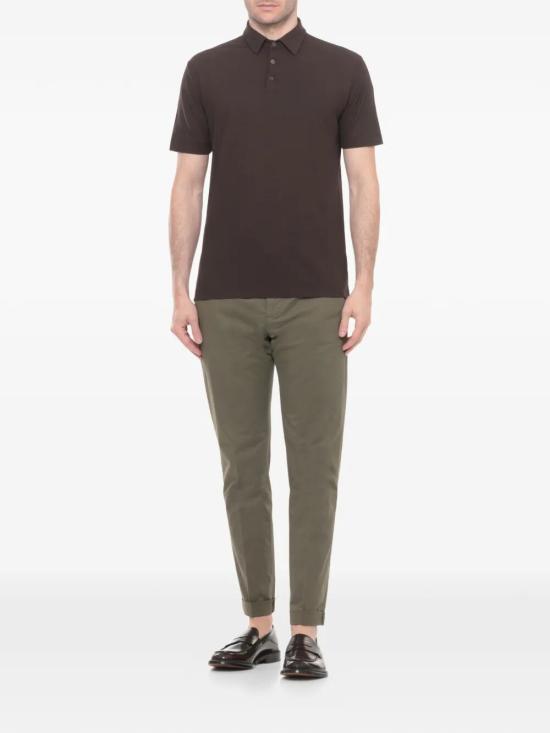 26SS 자노네 폴로 티셔츠 815159 ZG380 Z1495 CHOCOLATE - ZANONE