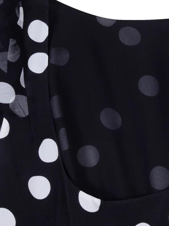 26SS 릭소 롱 원피스 010 05248 325 06442 MONO POLKA DOT BLACK - RIXO