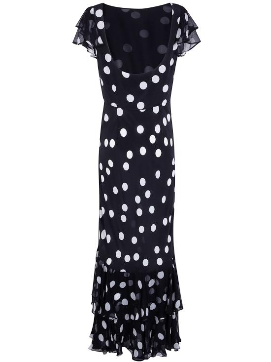 26SS 릭소 미디 원피스 010 05248 325 06442 MONO POLKA DOT BLACK - RIXO
