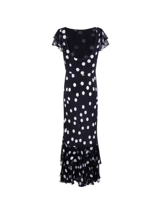 26SS 릭소 롱 원피스 010 05248 325 06442 MONO POLKA DOT BLACK - RIXO
