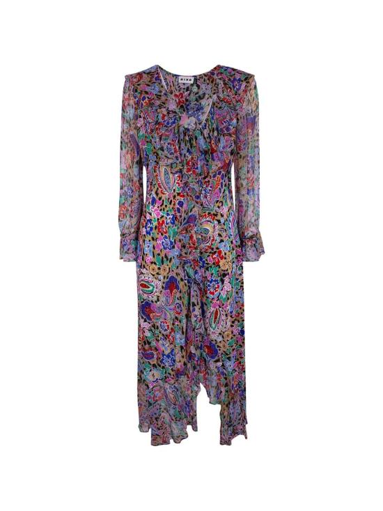 26SS 릭소 롱 원피스 010 05294 226 07976 CARA FLORAL LEOPARD BROWN - RIXO