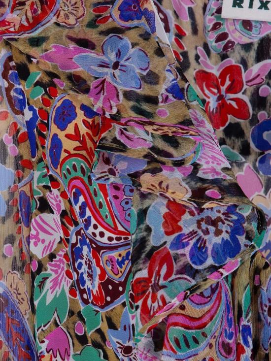 26SS 릭소 롱 원피스 010 05294 226 07976 CARA FLORAL LEOPARD BROWN - RIXO