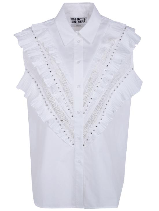 26SS 에쌍씨엘 블라우스 JEANDARLENE WH00 WHITE