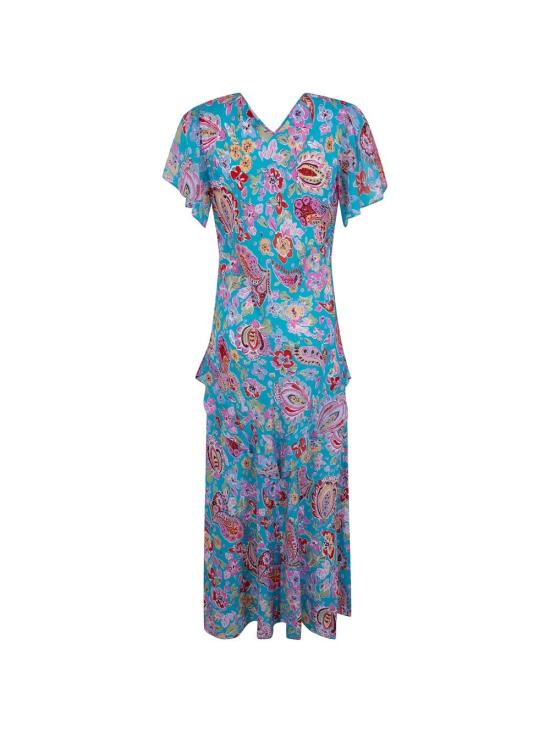 26SS 릭소 롱 원피스 010 00009 226 08027 CARA FLORAL TURQUOISE - RIXO