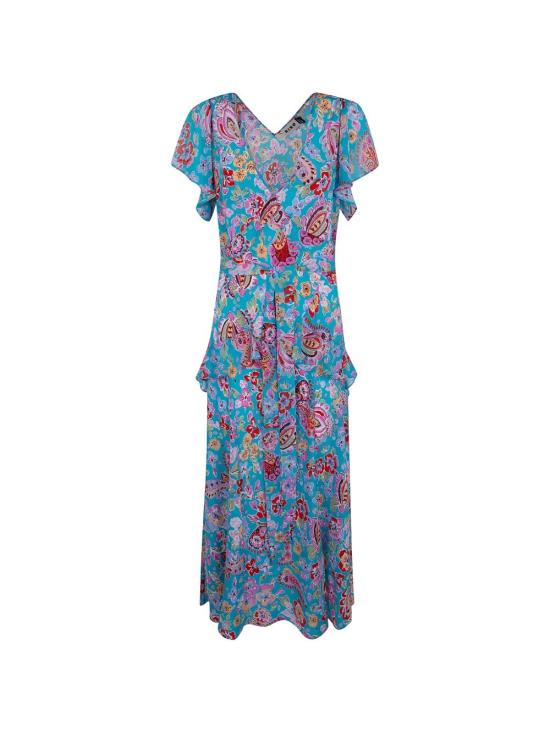 26SS 릭소 롱 원피스 010 00009 226 08027 CARA FLORAL TURQUOISE - RIXO