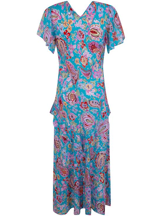 26SS 릭소 롱 원피스 010 00009 226 08027 CARA FLORAL TURQUOISE - RIXO