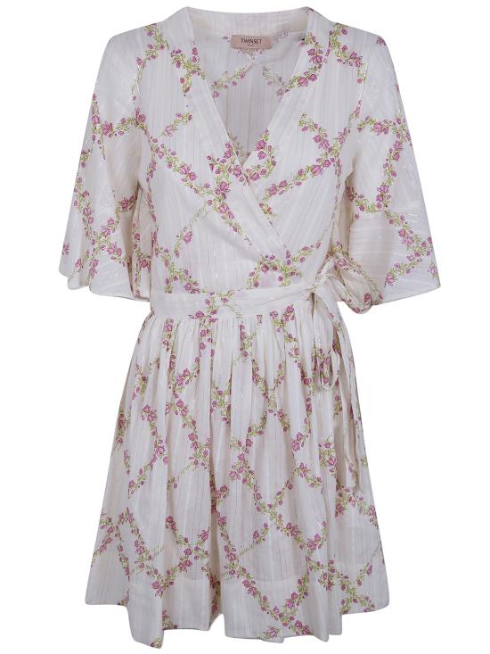 26SS 트윈셋 미디 원피스 261TT2610 13589 DELICATE GEOMETRIE PASTEL PRINT - TWINSET