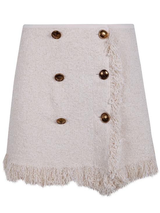 26SS 엘리자베타프랜치 미디 스커트 GK32R62E2 193 BUTTER - ELISABETTA FRANCHI