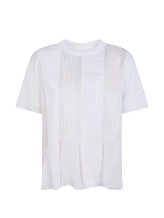 26SS 사카이 반팔 티셔츠 26 08546 127 WHITE ECRU - SACAI