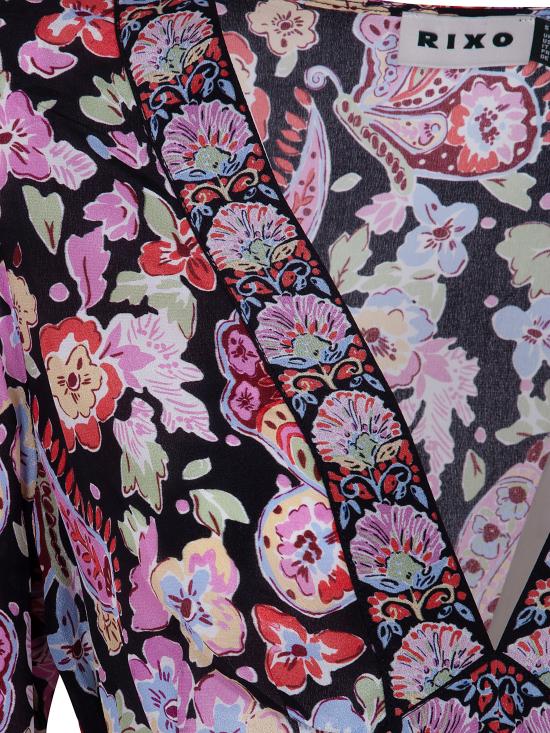 26SS 릭소 롱 원피스 010 00522 226 08019 CARA FLORAL BLACK - RIXO