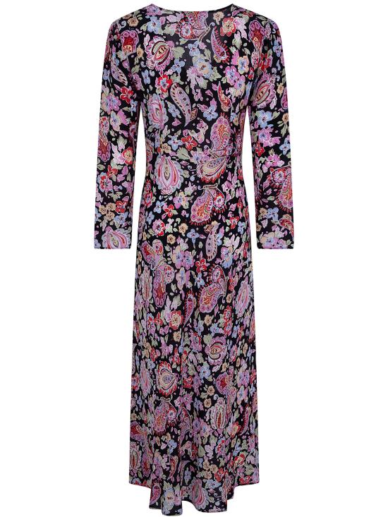 26SS 릭소 미디 원피스 010 00522 226 08019 CARA FLORAL BLACK - RIXO