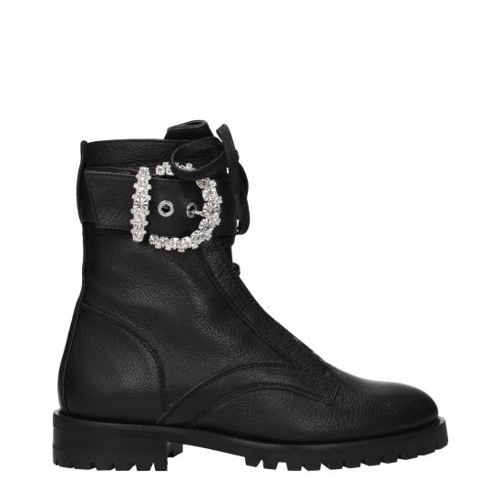 25SS 지미추 부츠 CHERICOMBATFLATOGLTBLACK