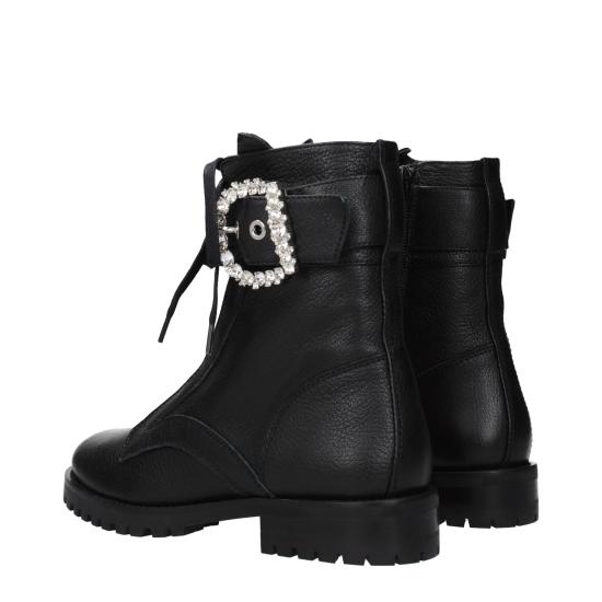 25SS 지미추 부츠 CHERICOMBATFLATOGLTBLACK - JIMMY CHOO