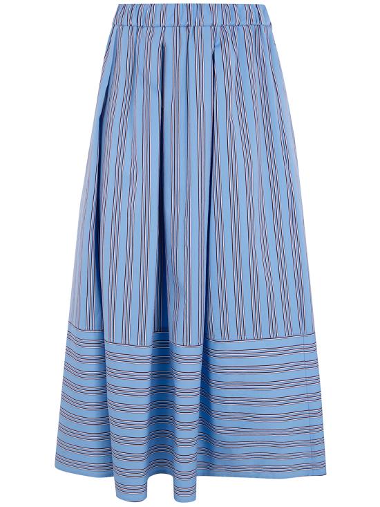 26SS 안토넬리 피렌체 롱 스커트 Q9896 693B 751 LIGHT BLUE WHITE