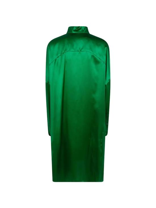 26SS 드리스 반 노튼 미디 원피스 261 011001 3024 604 GREEN - DRIES VAN NOTEN