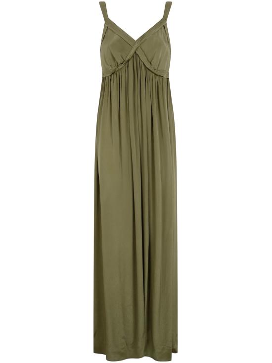 26SS 에쌍씨엘 롱 원피스 JACOBEAN OM24 OLIVE MARTINI - ESSENTIEL