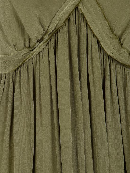 26SS 에쌍씨엘 롱 원피스 JACOBEAN OM24 OLIVE MARTINI - ESSENTIEL