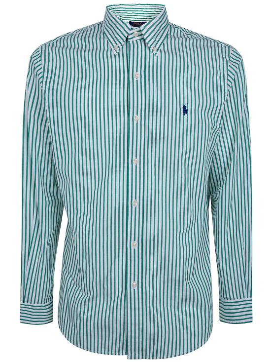 26SS 폴로 랄프로렌 긴팔 셔츠 710 B15 595 003 WHITE ERIN GREEN