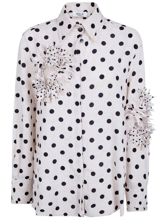 26SS 아비우 블라우스 1D3609 PZ302 ECRU BLACK