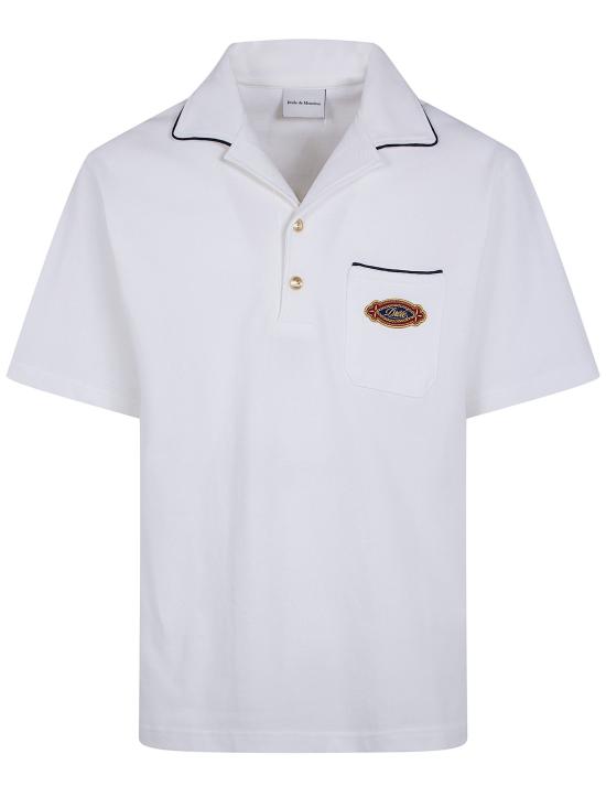 26SS 드롤드무슈 폴로 티셔츠 K PL165 CO264 OW OFF WHITE
