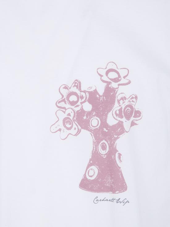 26SS 칼하트 WIP 반팔 티셔츠 I036254 0260 0260 WHITE HEAVY STONE WASH - CARHARTT WIP