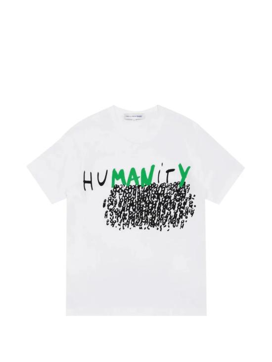26SS 꼼데가르송 반팔 티셔츠 FQ T030 WHITE - COMME DES GARCONS