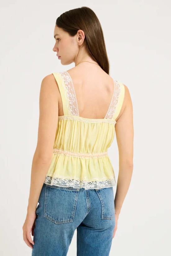  RUMORED 블라우스 소문난 기념품 탑 커스터드 - OTHER BRANDS