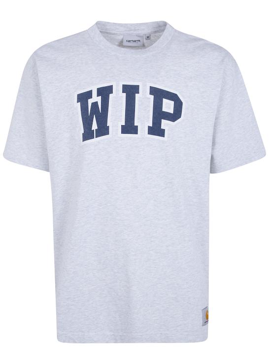 26SS 칼하트 WIP 숏슬리브 3 티셔츠 I036193 48260 48260 ASH HEATHER HEAVY STONE WASH - CARHARTT WIP