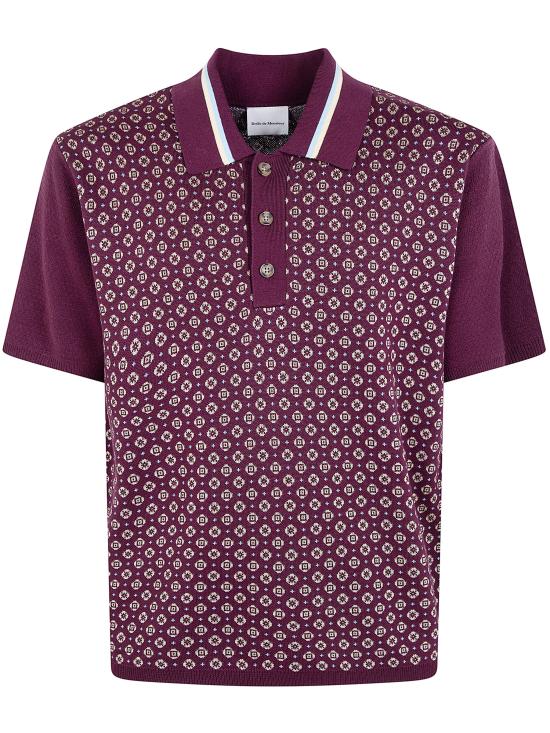 26SS 드롤드무슈 폴로 티셔츠 K PO205 CO261 DRD DARK RED