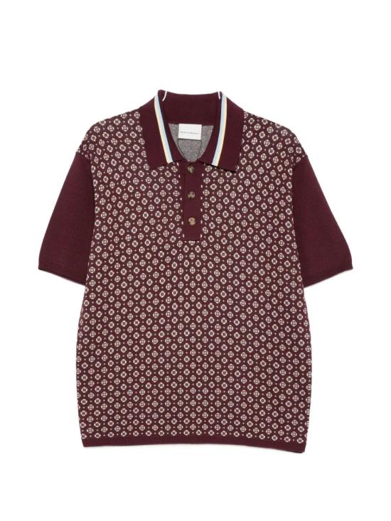 26SS 드롤드무슈 폴로 티셔츠 K PO205 CO261 DRD DARK RED - DROLE DE MONSIEUR
